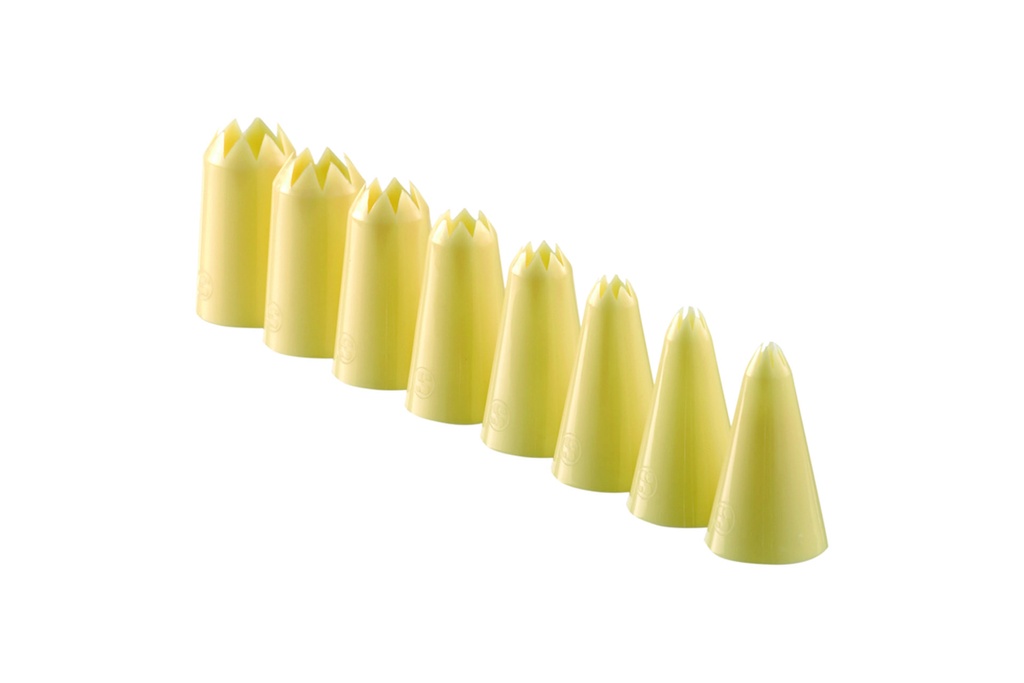 Sterntülle aus PP, Ø 3 mm, elfenbein, 1 Stück