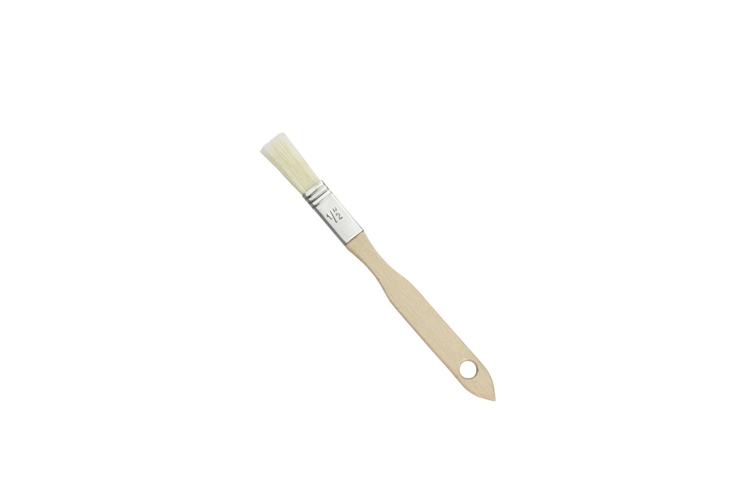 Bäckerpinsel aus Naturborste, 18 cm, weiß