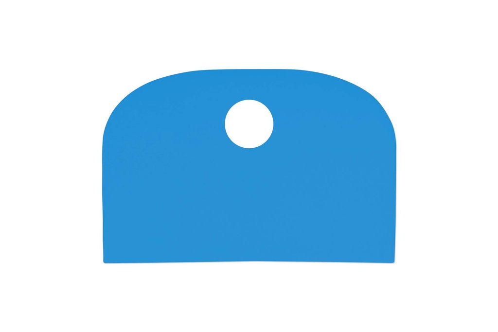 Teigschaber aus LDPE, 148 x 99 mm, blau