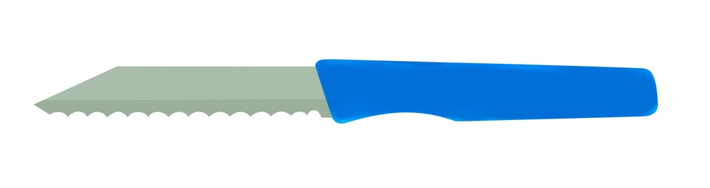 Brötchenmesser aus Bandstahl, 185 mm, blau