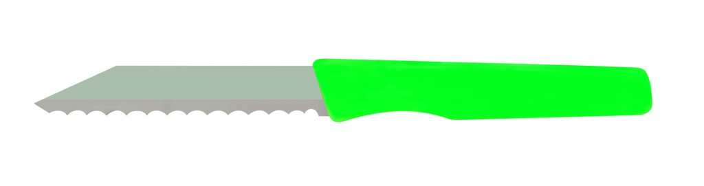 Brötchenmesser aus Bandstahl, 185 mm, grün