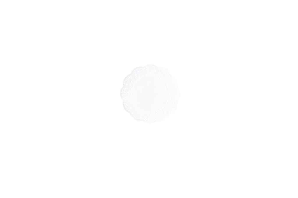 Tortenspitzen aus Papier, Ø 140 mm, weiß, 250 Stück