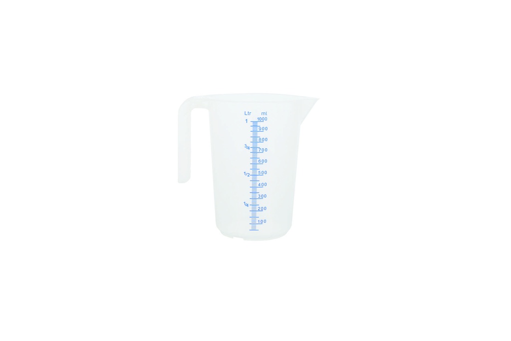 Meßbecher aus Polypropylen, 1,0 l, natur
