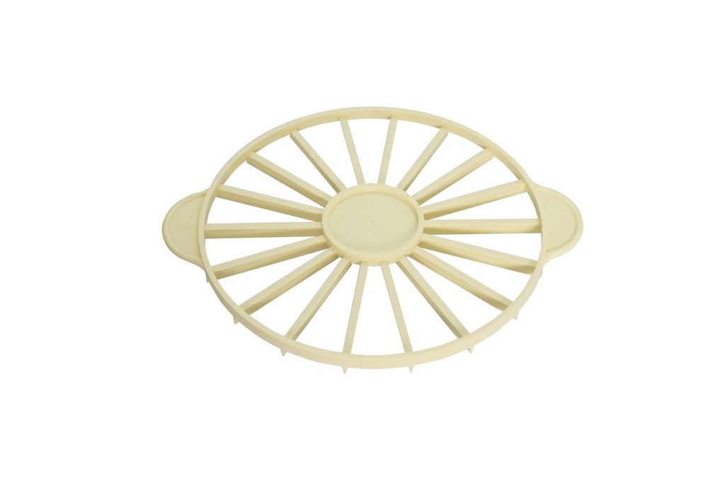 Tortenteiler aus PP, 32 cm, elfenbein, 18-teilig