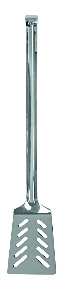 Pfannenwender aus Edelstahl, 375 mm, geschlitzt