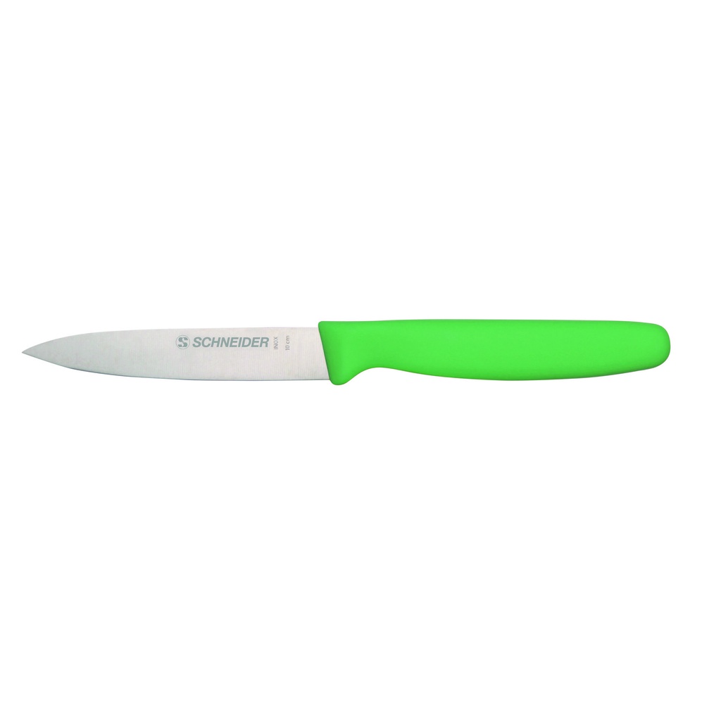 Gemüsemesser aus Edelstahl, 100 mm, grün