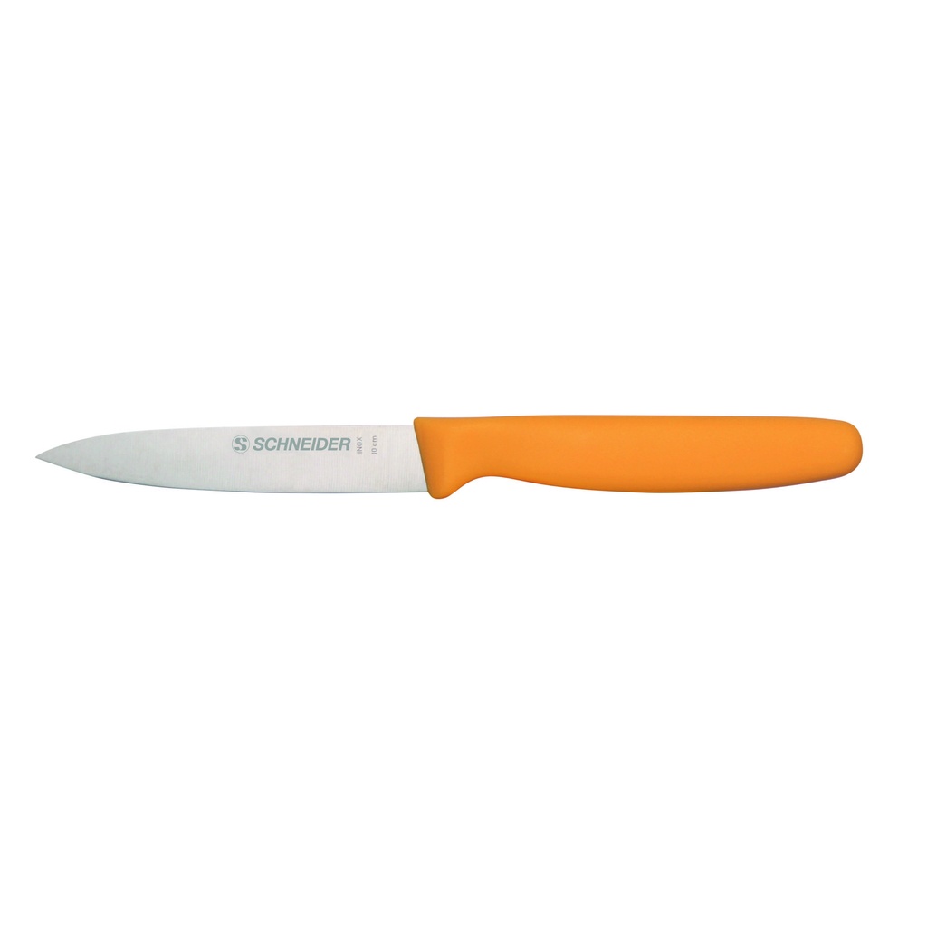 Gemüsemesser aus Edelstahl, 100 mm, gelb