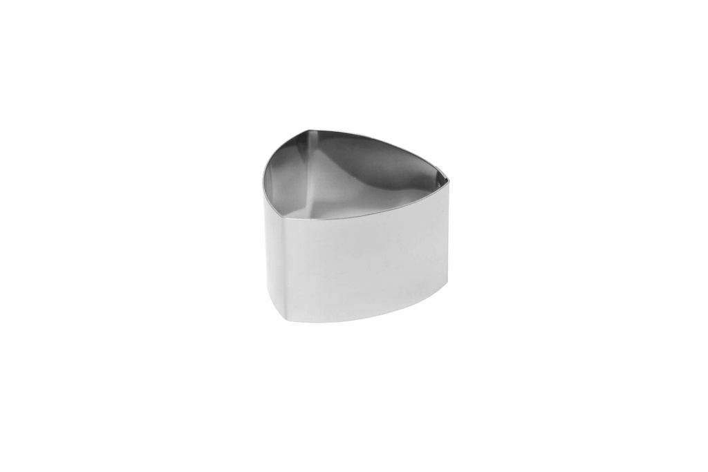 Dessertringe aus Edelstahl, 68 mm, Mini Dreieck