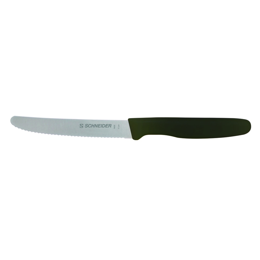 Universalmesser aus Edelstahl, 110 mm, schwarz
