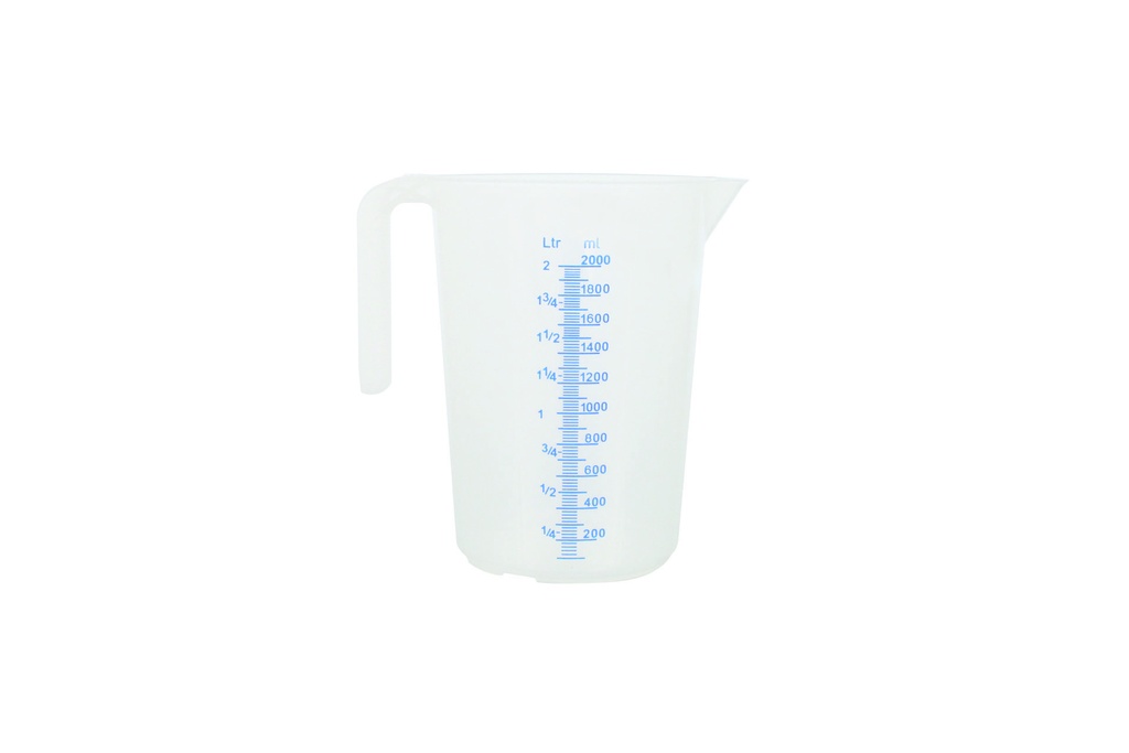 Meßbecher aus PP, 2,0 l, natur