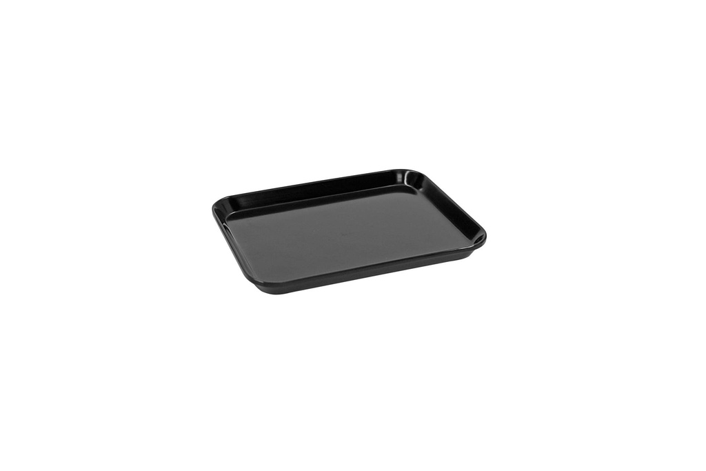 Auslagentablett aus Melamin, 190 x 150 x 17 mm, schwarz