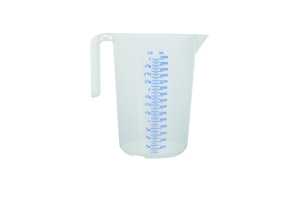 Meßbecher aus Polypropylen, 3,0 l