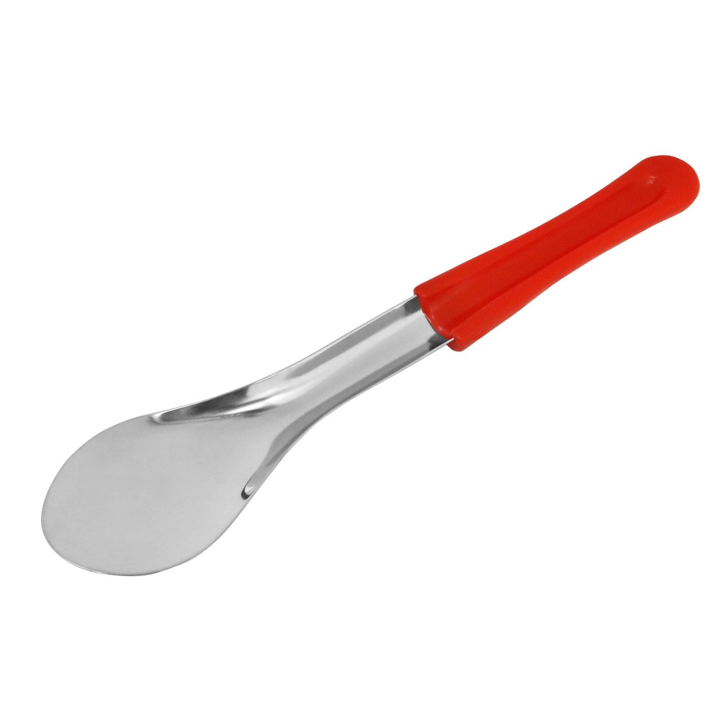 Eisspachtel aus Edelstahl, 300 mm, rot