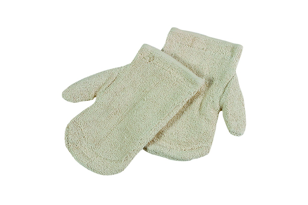Backhandschuhe aus Henkelplüsch, 270 mm, natur