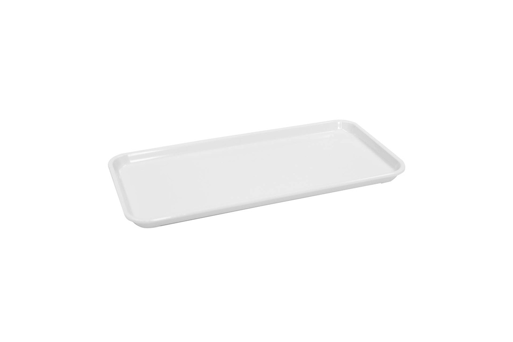 Auslagentablett aus Melamin, 300 x 150 x 17 mm, weiß