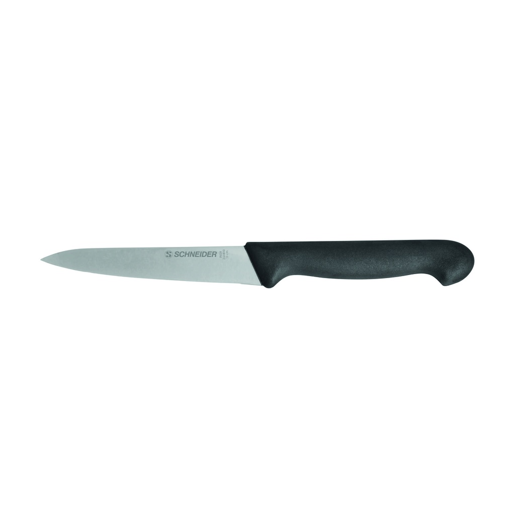 Küchenmesser aus Edelstahl, 130 mm, schwarz