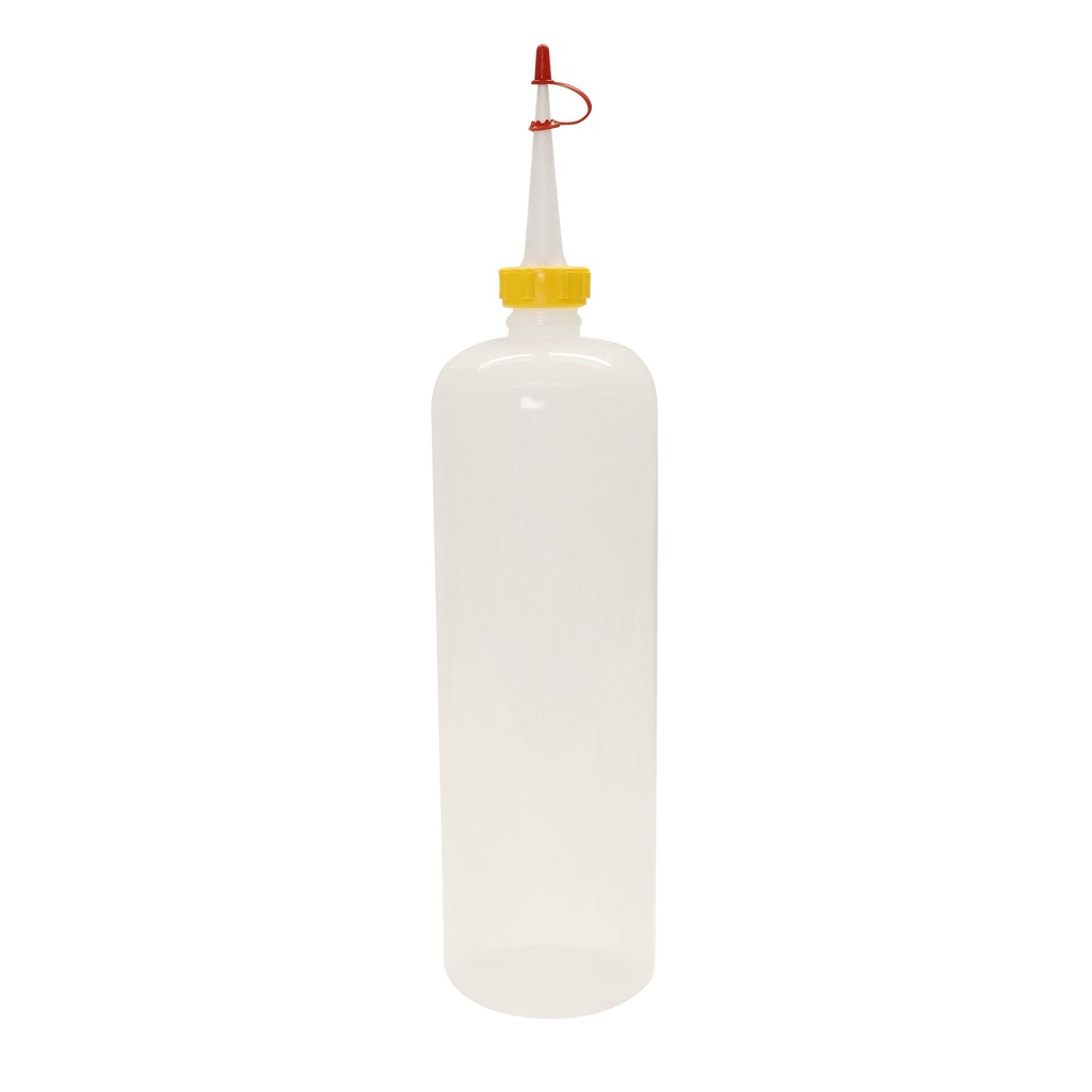 Dosierflasche aus Polyethylen, Ø 97,5 mm, transparent