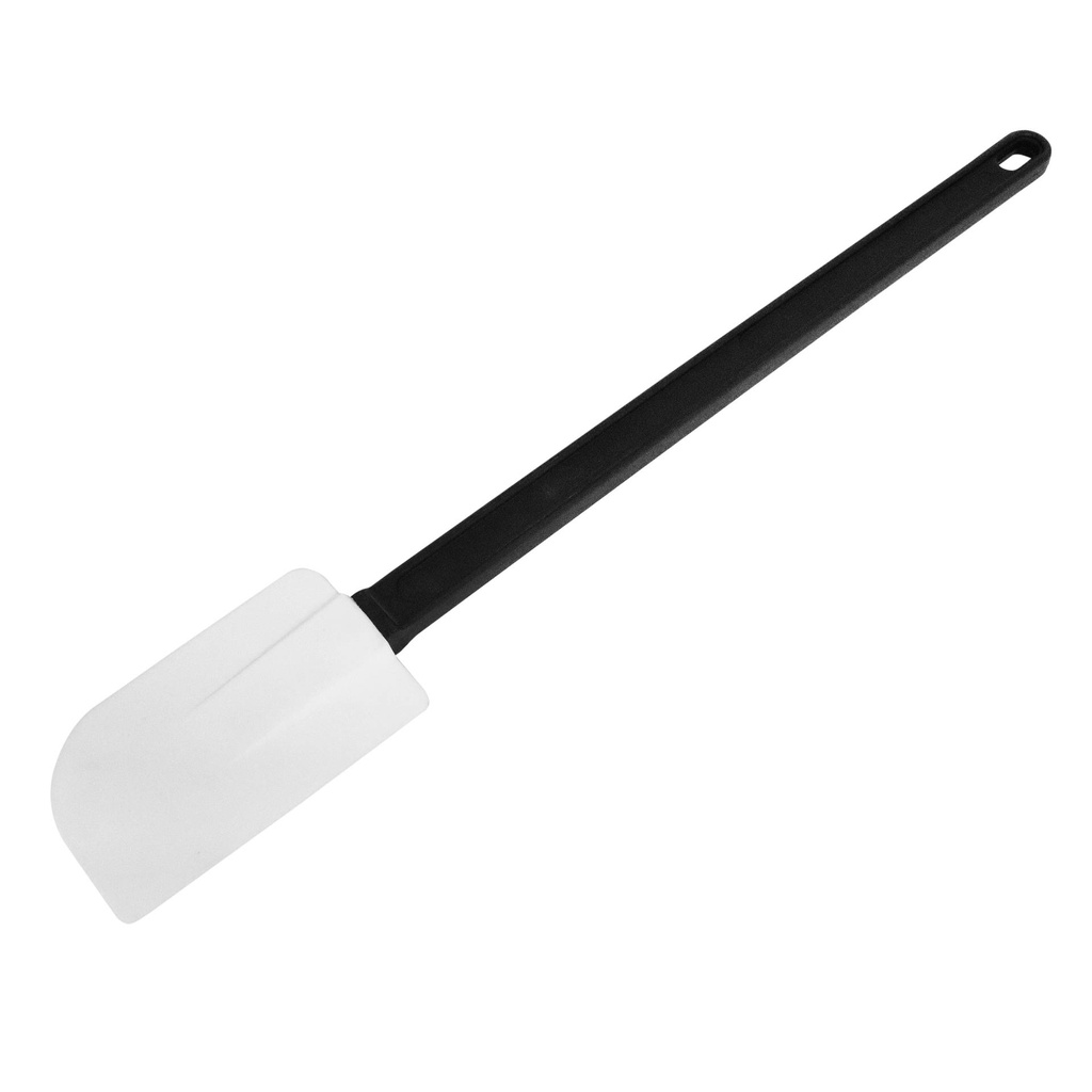 Stielschaber aus Silikon, 450 mm, weiß/schwarz