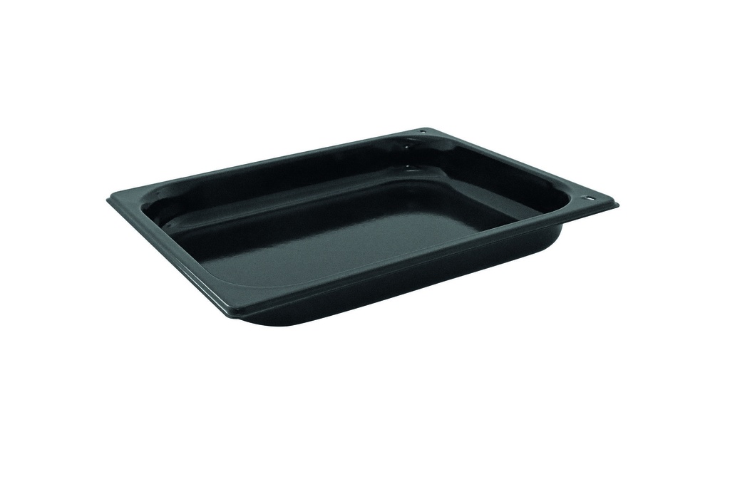Backblech aus Stahlblech, 325 x 265 x 40 mm, schwarz