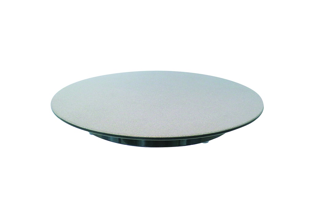 Tortenplatte aus Melamin, Ø 240 mm, silber/schwarz