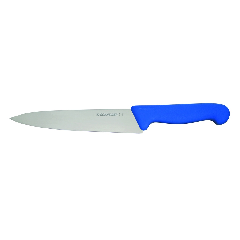 Kochmesser aus Edelstahl, 180 mm, blau