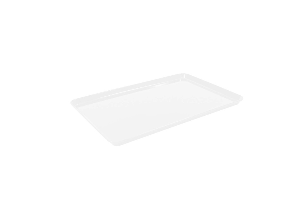 Auslagentablett aus Melamin, 420 x 280 mm, weiß
