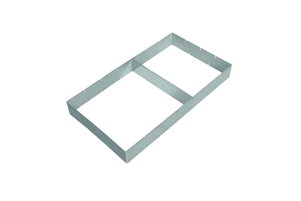 Schnittenrahmen aus Aluminium, 440 x 240 x 50 mm
