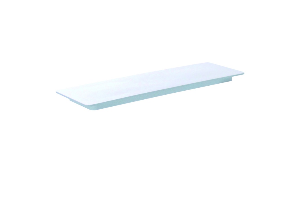 Kuchen- / Tortenplatte aus Melamin, 400 x 150 mm, weiß