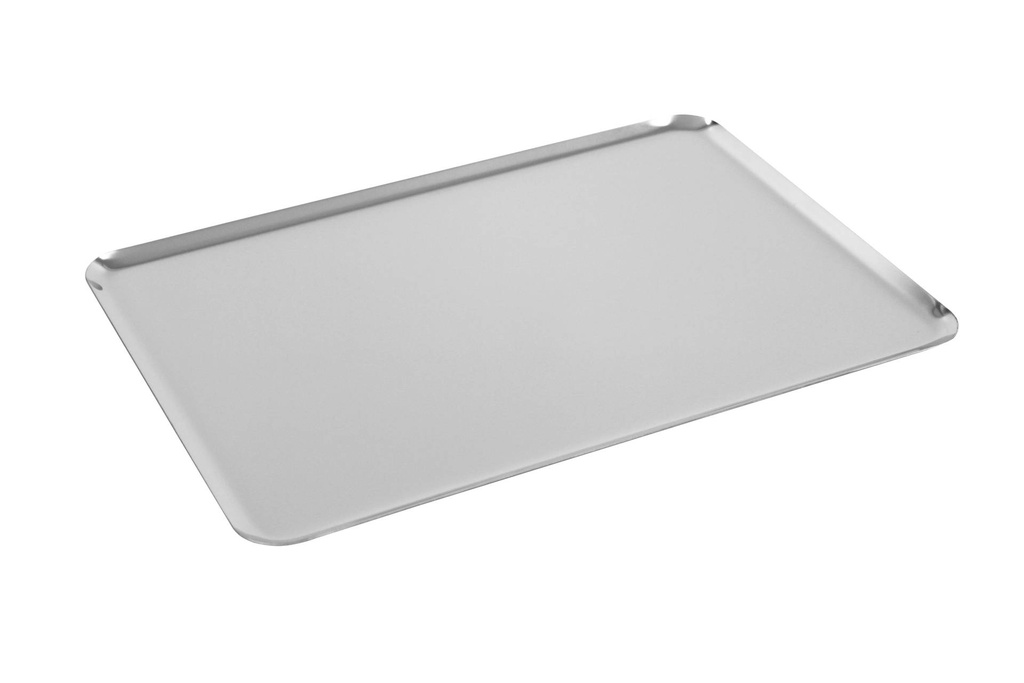 Auslage- / Serviertablett aus Edelstahl, 380 x 280 x 10 mm