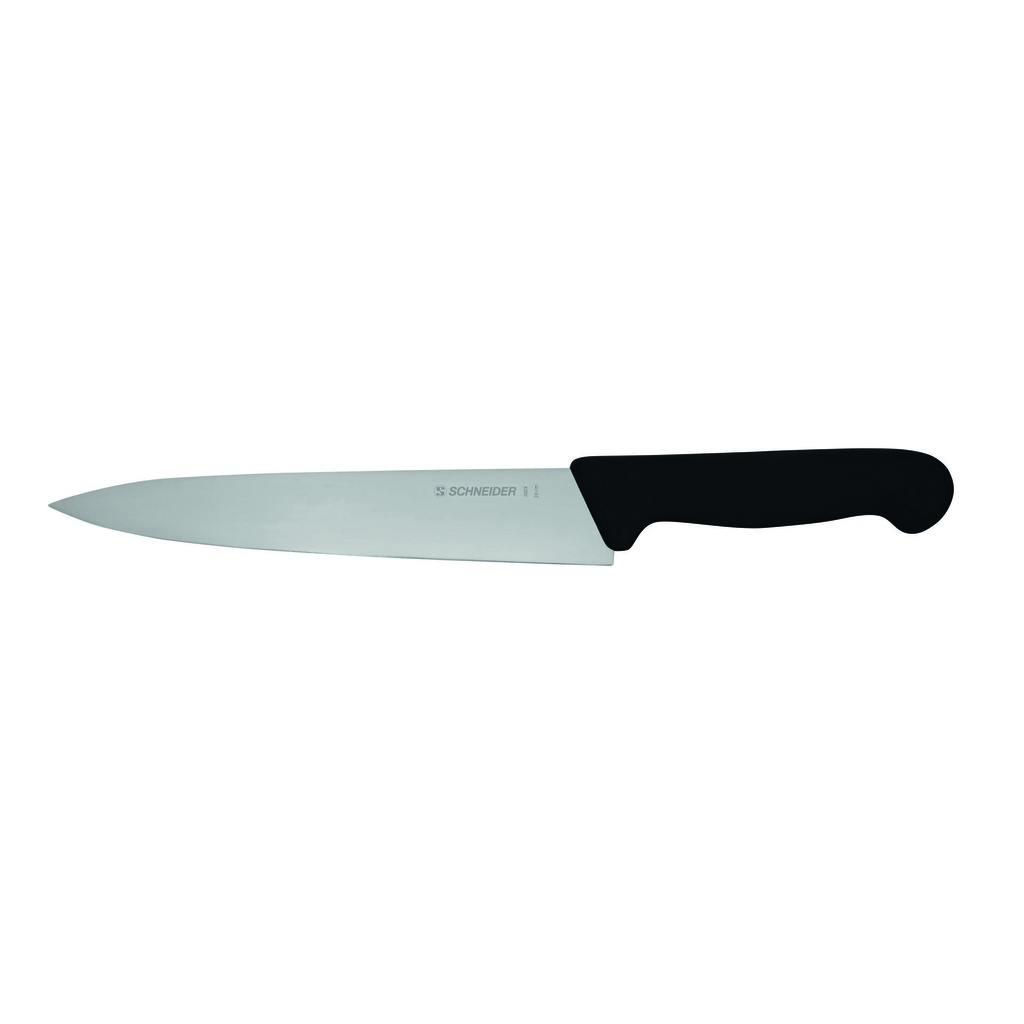 Kochmesser aus Edelstahl, 200 mm, schwarz
