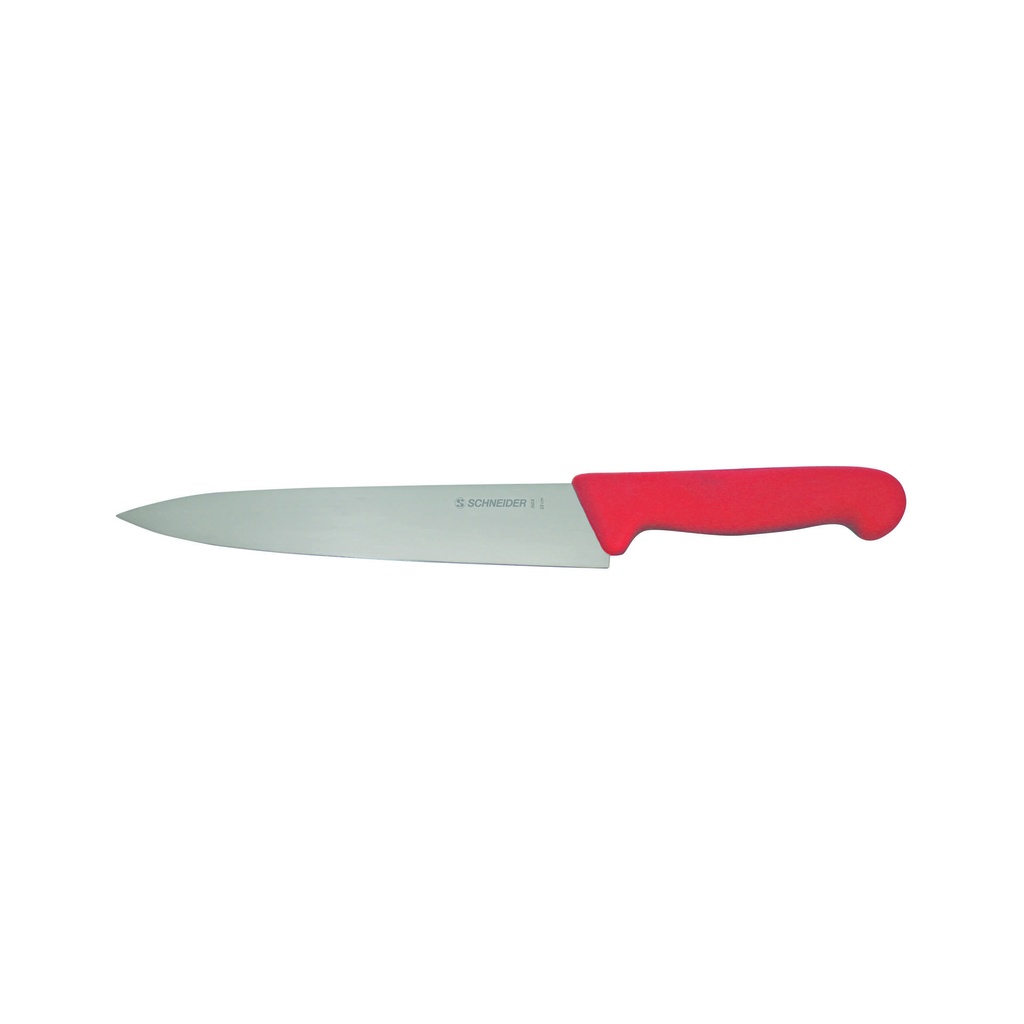 Kochmesser aus Edelstahl, 200 mm, rot