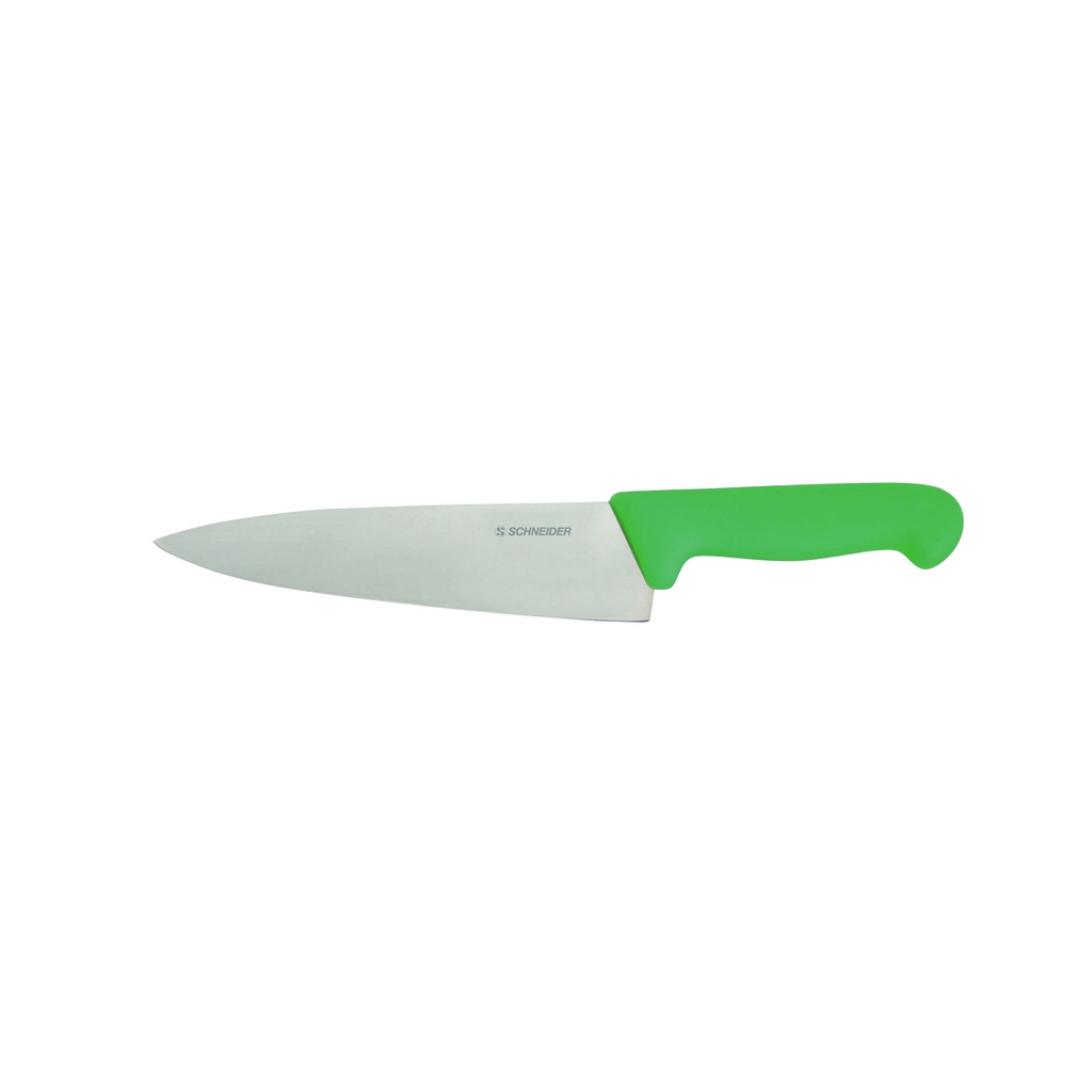 Kochmesser aus Edelstahl, 200 mm, grün