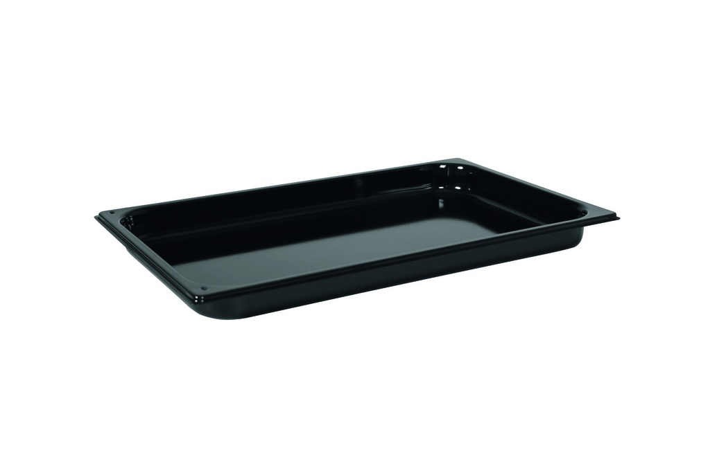 Backblech aus Stahlblech, 530 x 325 x 40 mm, schwarz