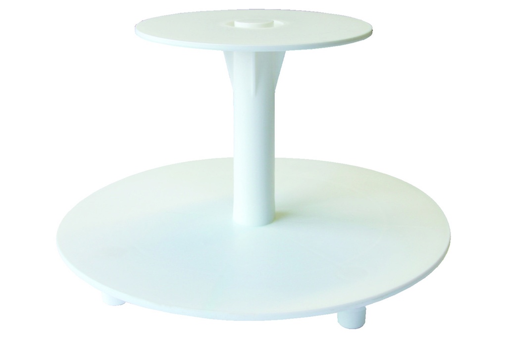 Etagen-Tortenständer aus Polystyrol, Ø 250 / 340 mm, 2-teilig