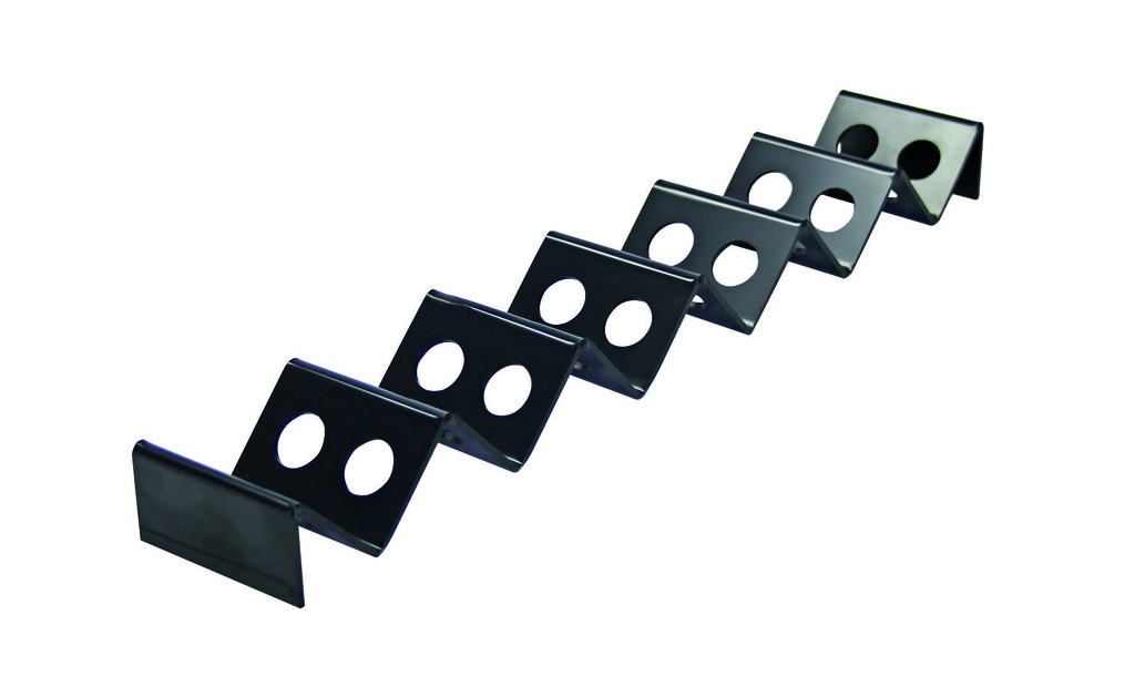 Snack-Verkaufsständer aus Polystyrol, 530 x 85 x 45 mm, schwarz