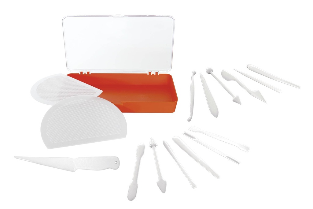 Marzipan-Modellierset aus Polypropylen, 15-teilig