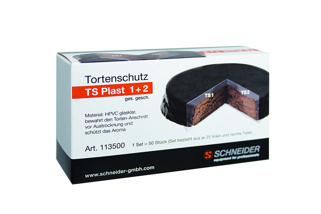 Tortenschutz aus HPVC, 140 × 50 mm, transparent