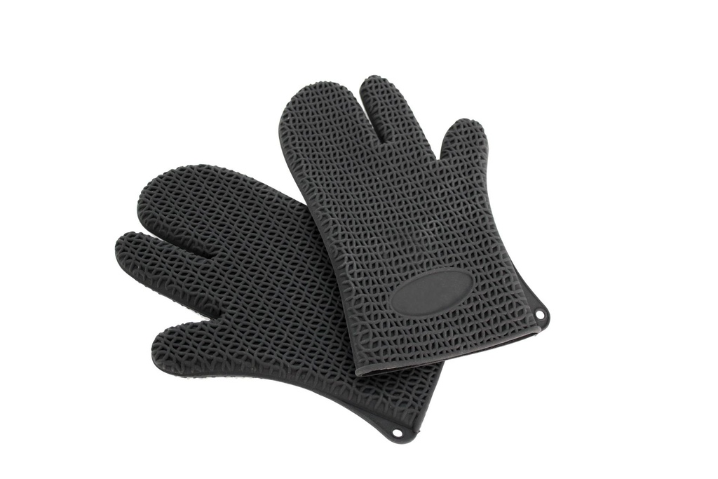 Backhandschuh aus Silikon, 285 mm, schwarz