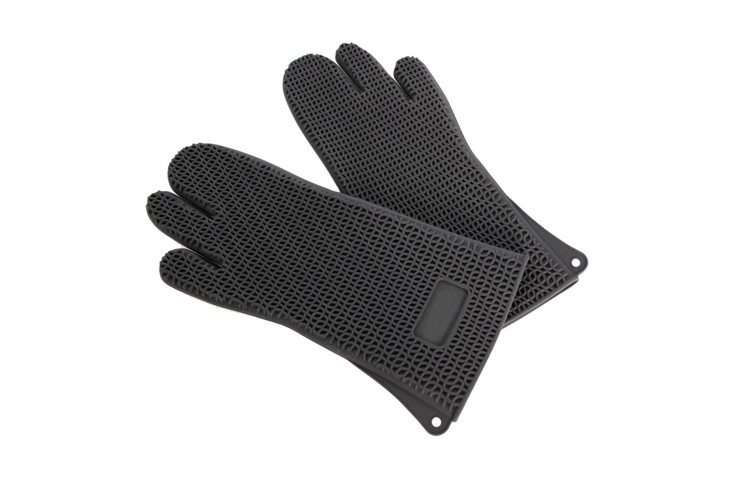 Backhandschuh aus Silikon, 385 mm, schwarz