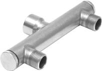 Ansatzstück aus Edelstahl, 160 mm, 65 mm, 28 mm