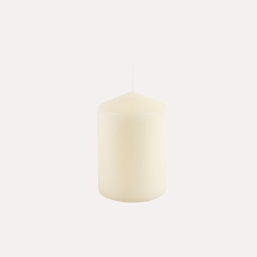 Stumpenkerze 120x80 mm, champagner, 10 Stück
