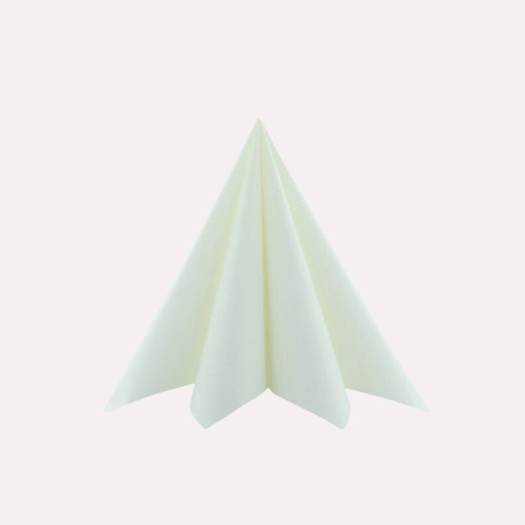 Airlaid Serviette, champagner, 40x40 cm, 1/4 Falz