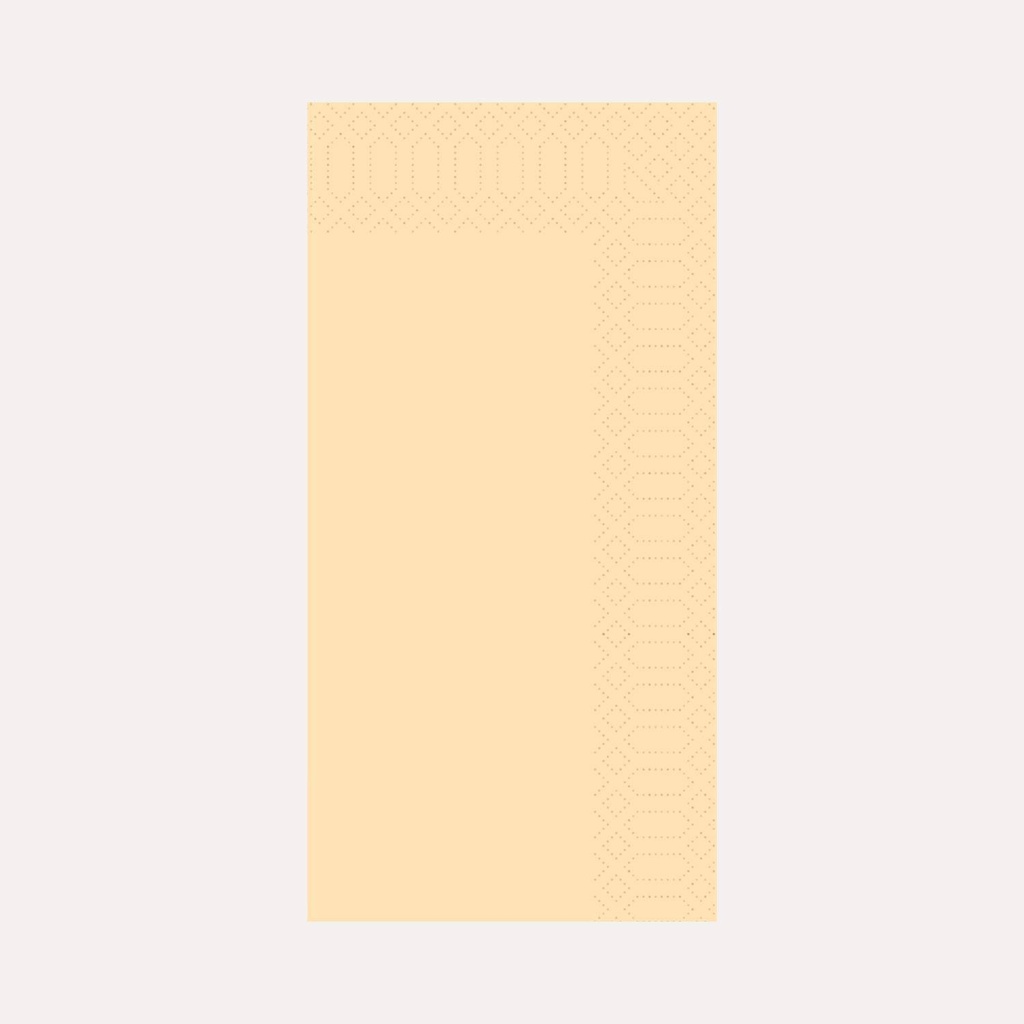 Zelltuchserviette 33x33 cm, 3-lagig, champagner, 1/8 Falz