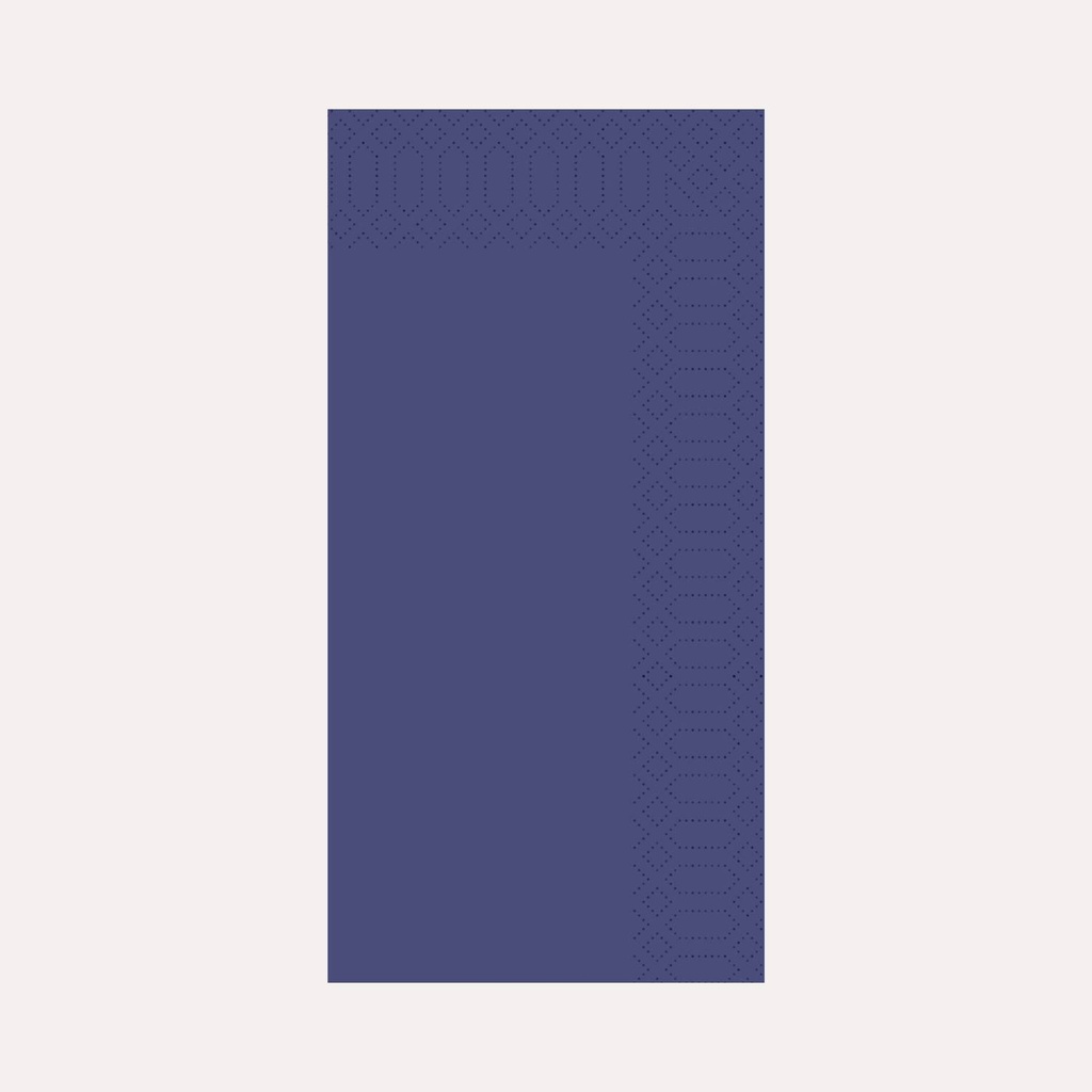 Zelltuchserviette 33x33 cm, 3-lagig, dunkelblau, 1/8 Falz