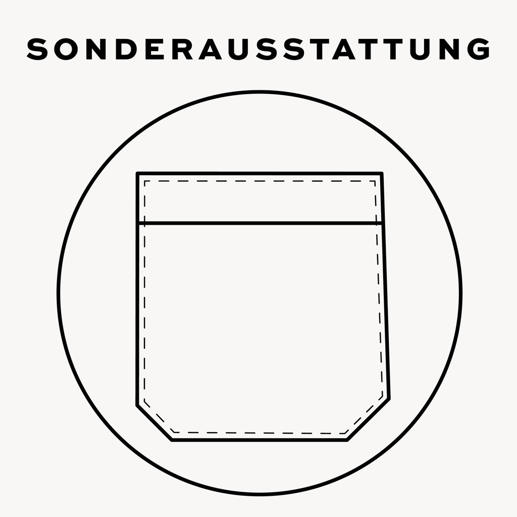 Aufgesetzte Brusttasche