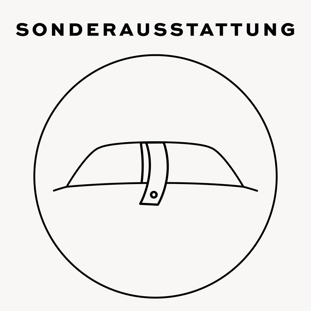 Nackenschlaufe mit Druckknopf