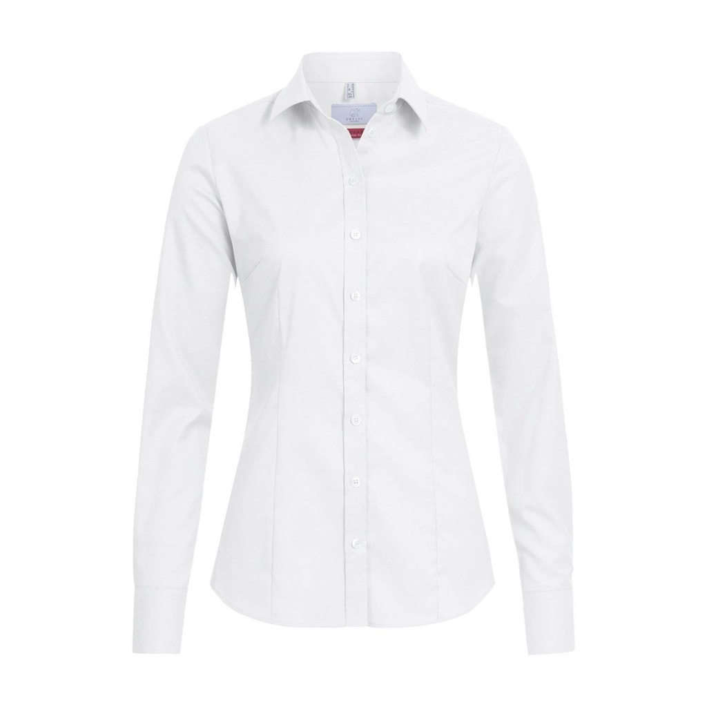 Basic-Bluse, weiß
