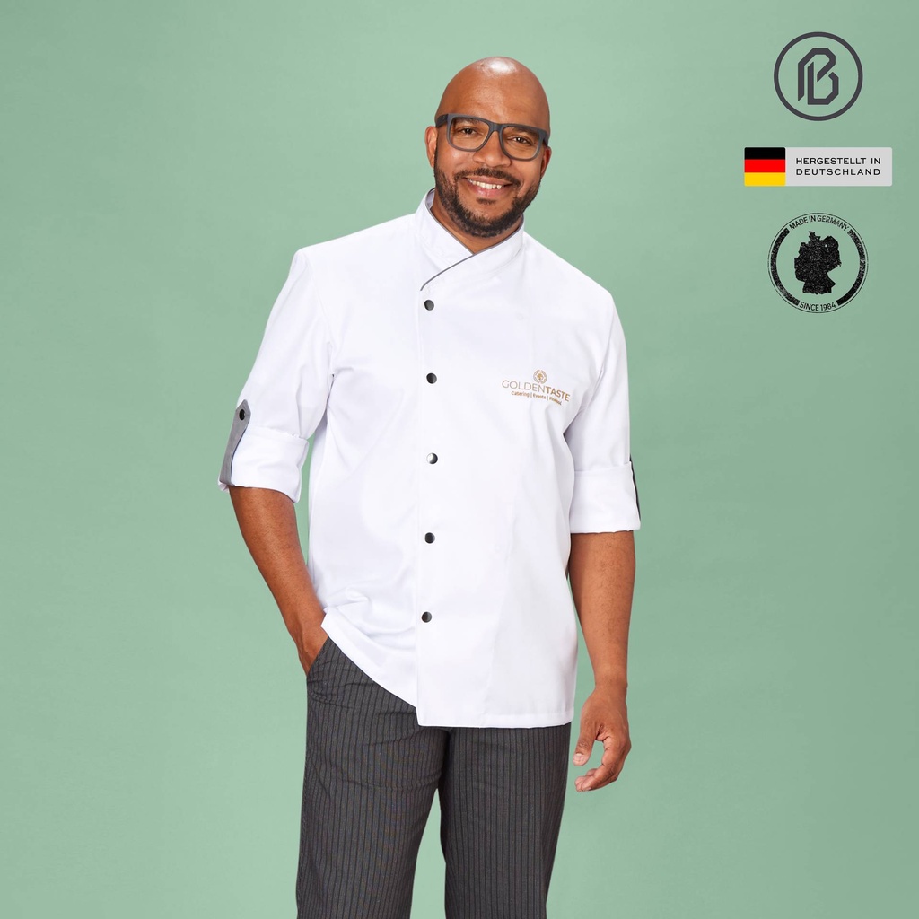 Felan-Finix, weiße Kochjacke