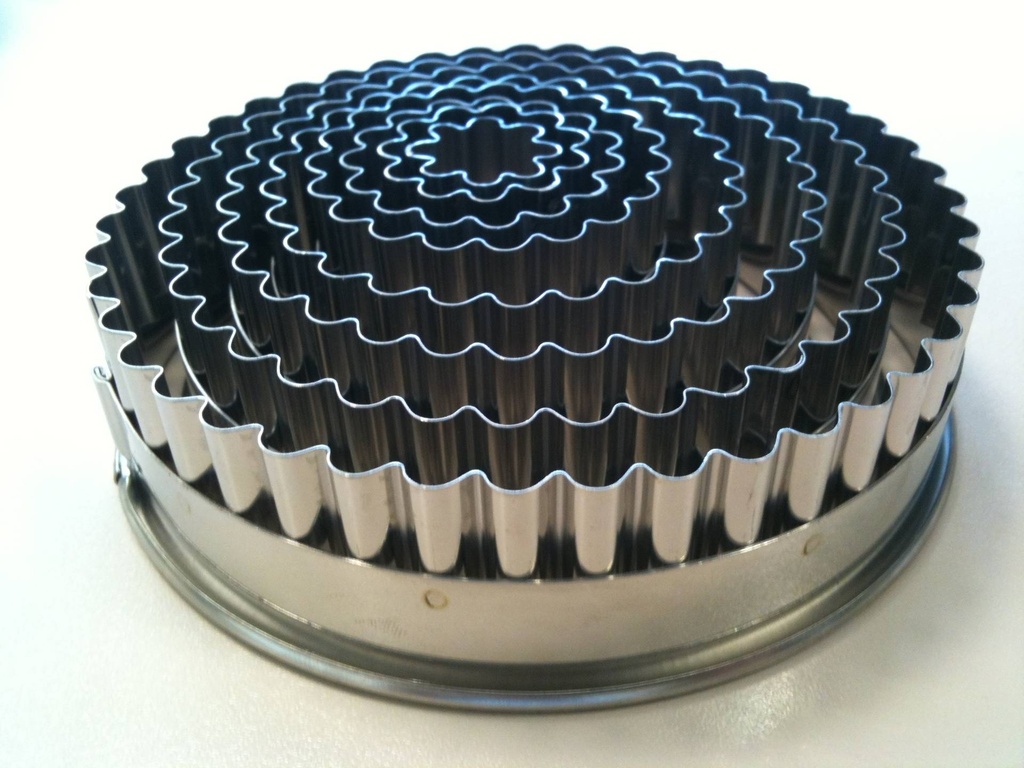 Ausstechersatz rund/gezackt 8-teilig, INOX