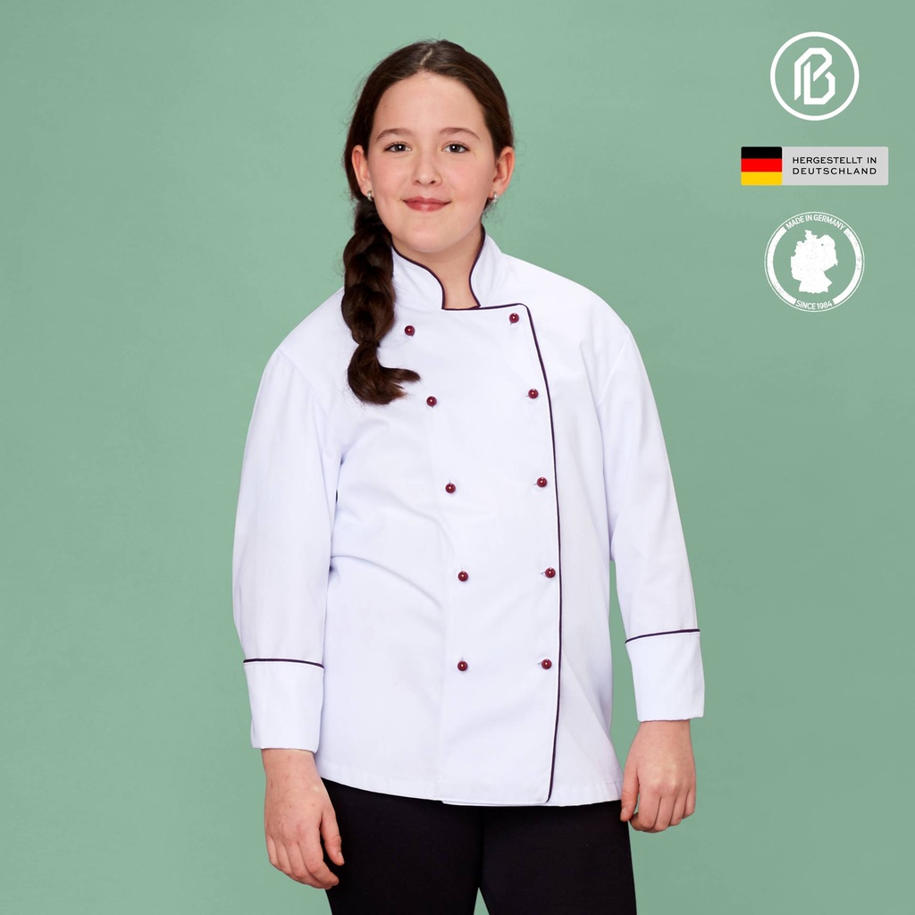 Kinder-Kochjacke , weiß, m.K.